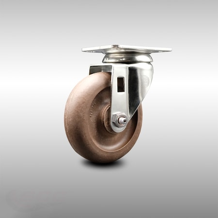 Service Caster 4 Inch 316SS High Temp Glass Filled Nylon Wheel Swivel Top Plate Caster SCC SCC-SS31620S414-GFNSHT